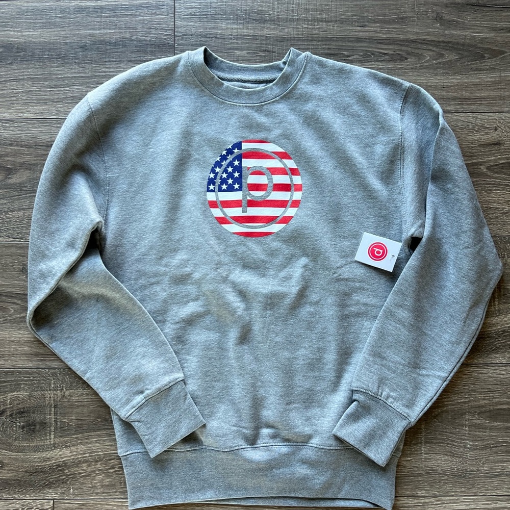 Pure Barre Circle P American Crewneck Sweatshirt